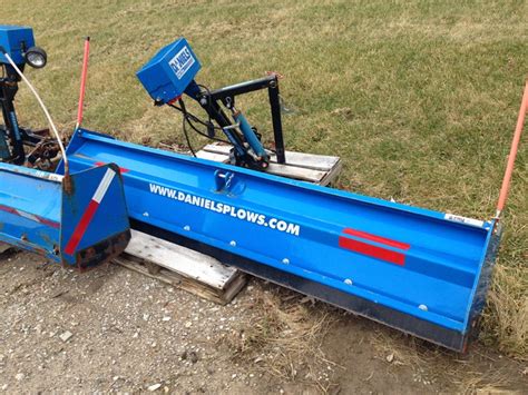 daniels skid steer plow|pull behind plow for truck.